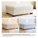 preview thumbnail 17 of 56, Modern Corduroy Fabric Oversized Accent Ottoman