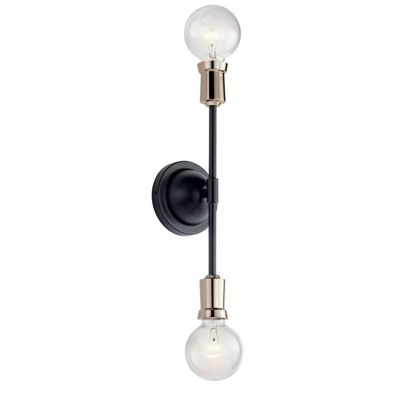 Kichler Armstrong 2 Light 17" Wide Bathroom Vanity Light - Black