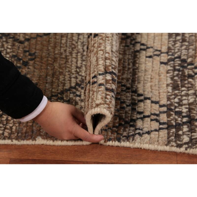 Moroccan Oriental Rug Hand-Knotted Accent Wool Carpet - 2'0"x 3'0"