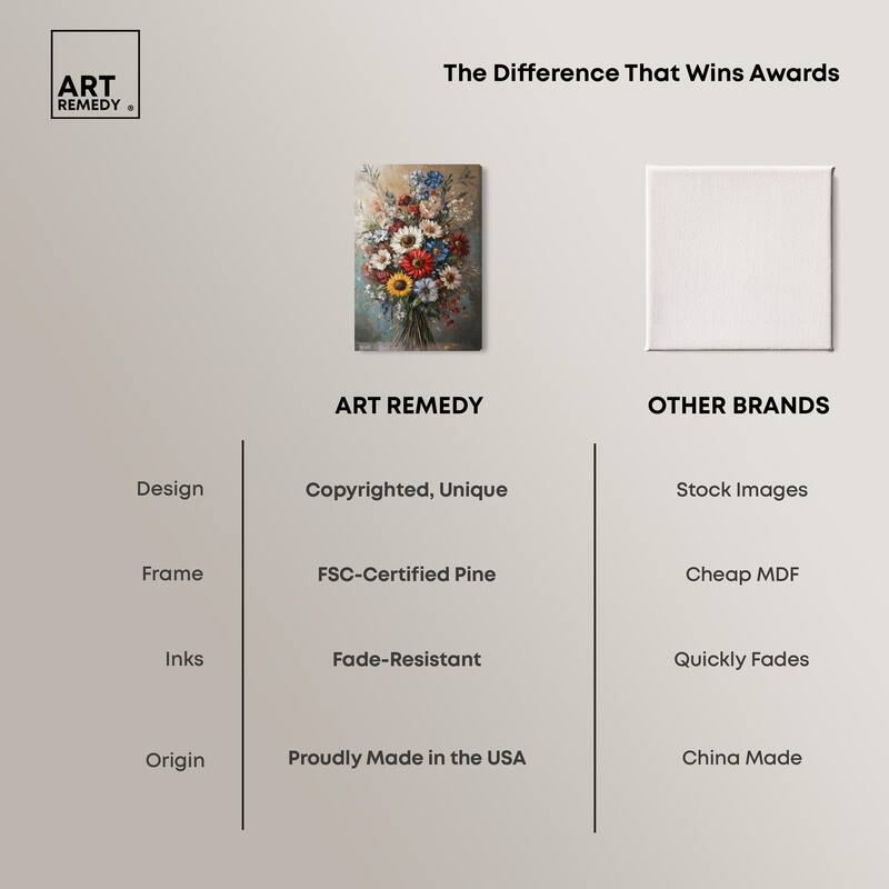 Symphony of Flowers I Canvas by Art Remedy, Gallery Wrapped