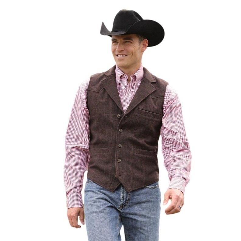 miller ranch gray plaid wool coat
