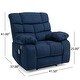 preview thumbnail 28 of 34, Blackshear Indoor Pillow Tufted Massage Recliner by Christopher Knight Home