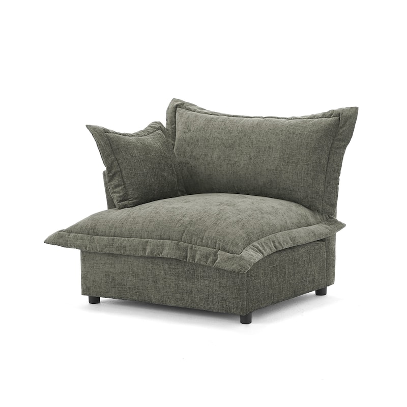 Double Layer Cushion Comfy Cloud Modular Sectional Sofa Couch Ottoman