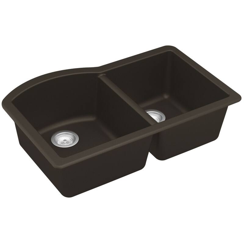 Karran USA QU-610 Quartz QU 32" Undermount Double Basin Quartz