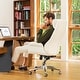 preview thumbnail 14 of 28, Glitzhome 48-inch Mid-century Adjustable Swivel Faux Leather Office Chair