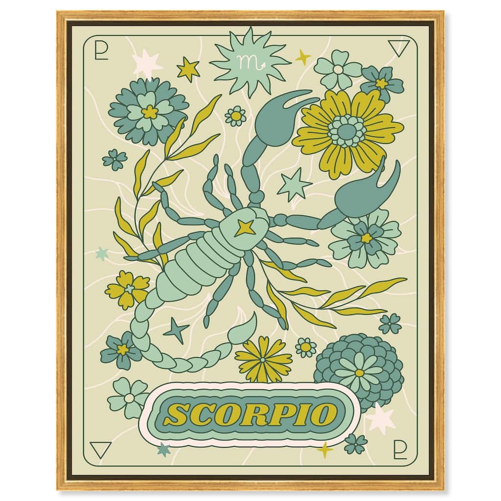 Scorpio Stars Card Canvas by Art Remedy