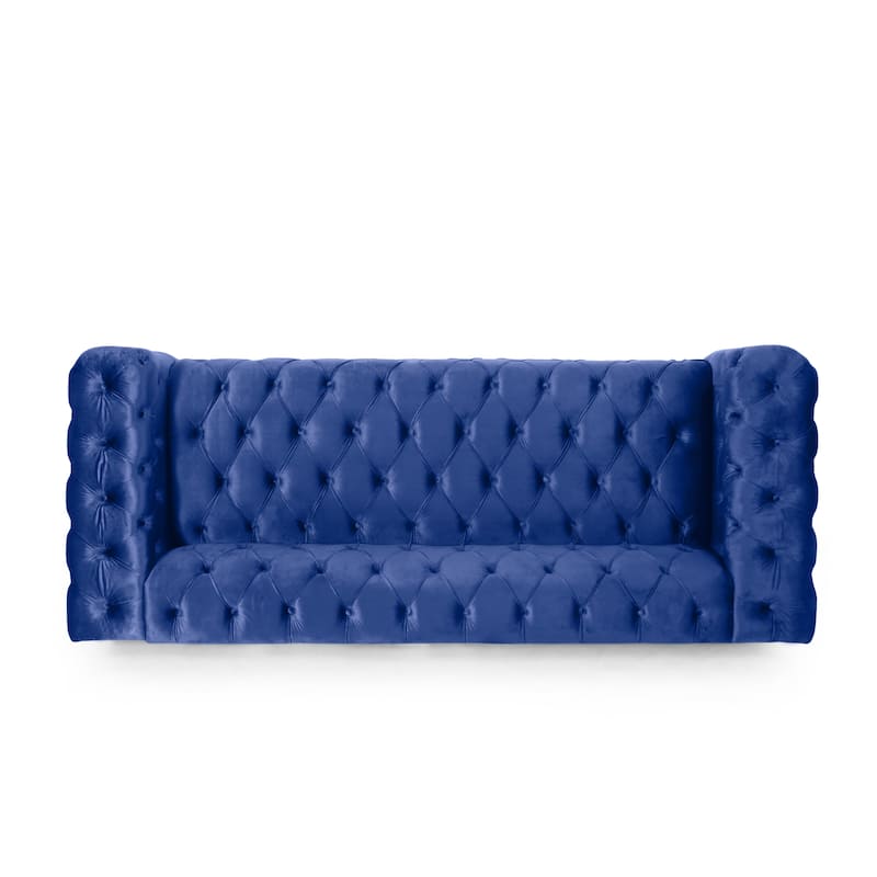 Sagewood Transitional Deeply Tufted Sofa by Christopher Knight Home