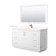 Option White / Giotto Quartz Top / Satin Bronze Hardware