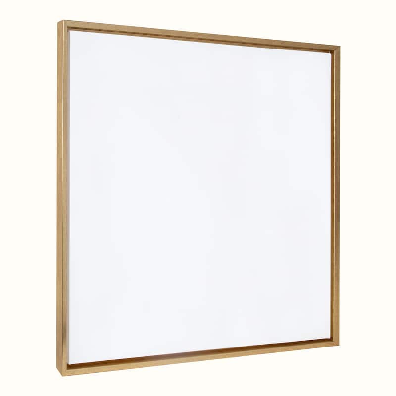 Kate and Laurel Sylvie Blank Framed Canvas - 30x30 - Yellow