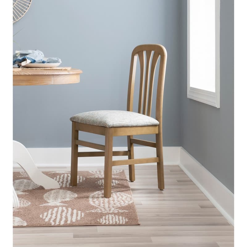 Linon Pendale Solid Wood Farmhouse Dining Side Chair (Set of 2)