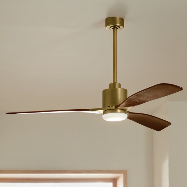 Kichler 300075NBR Ridley II 60 Ceiling Fan Brushed Natural Brass