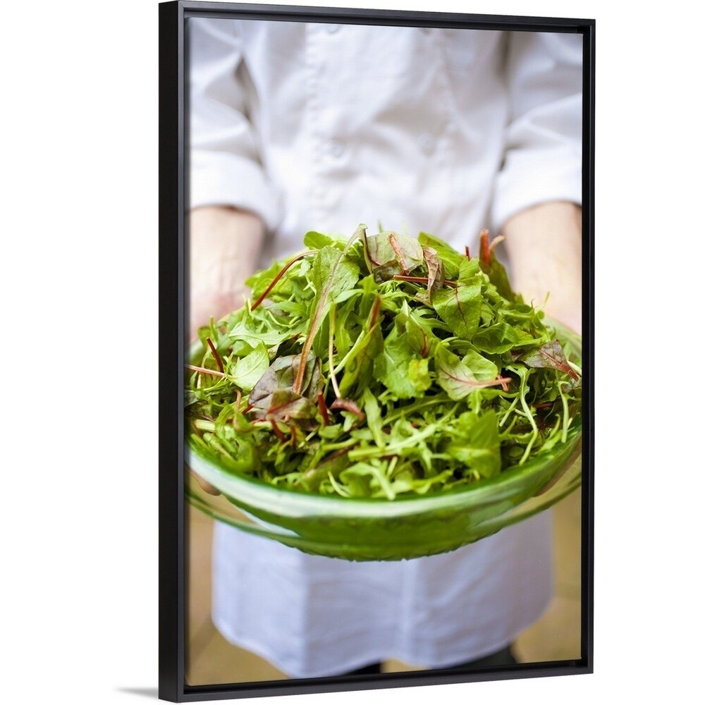 Shop Chef Holding Plate Of Salad Multi Overstock 25502046