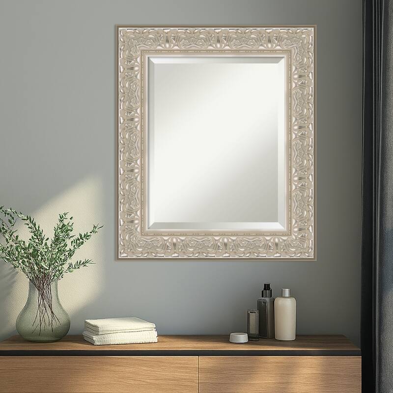 Luxe Beveled Framed Wall Mirror