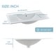 preview thumbnail 9 of 7, 32"36" in. W x 18.3in. D Classic Rectangular Integrated Ceramic Bath Basin Sink Vanity Top