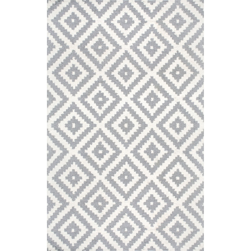 Nuloom Kellee Hand Tufted Geometric Wool Area Rug