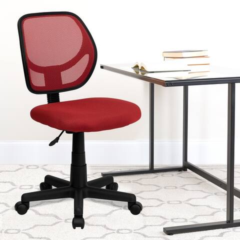 Low Curved Back Mesh Swivel Task Office Chair