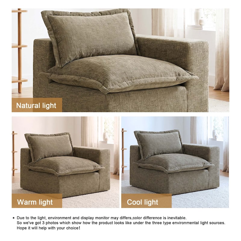 Comfy Cloud Couch Plush Modular Sectional Sofa For Living Room