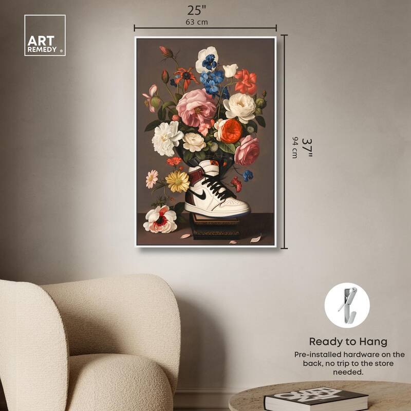 Sneaker Bouquet I Canvas by Art Remedy