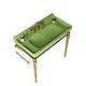 preview thumbnail 10 of 13, 36 in. Ceramic Single Bowl Console Sink and Gold Legs Combo with One Towel Bar and 3 Faucet Holes
