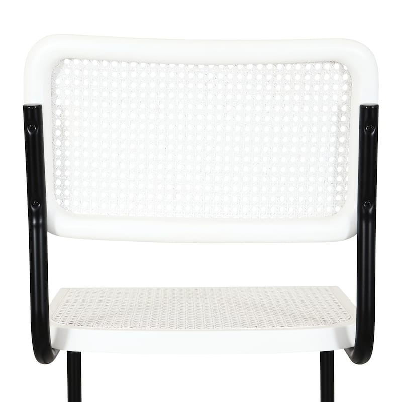 Breuer Chair Company Marcel Breuer Cesca Cane Cantilever Side Chair w/ Black Steel Frame (Various Wood & Cane Colors)