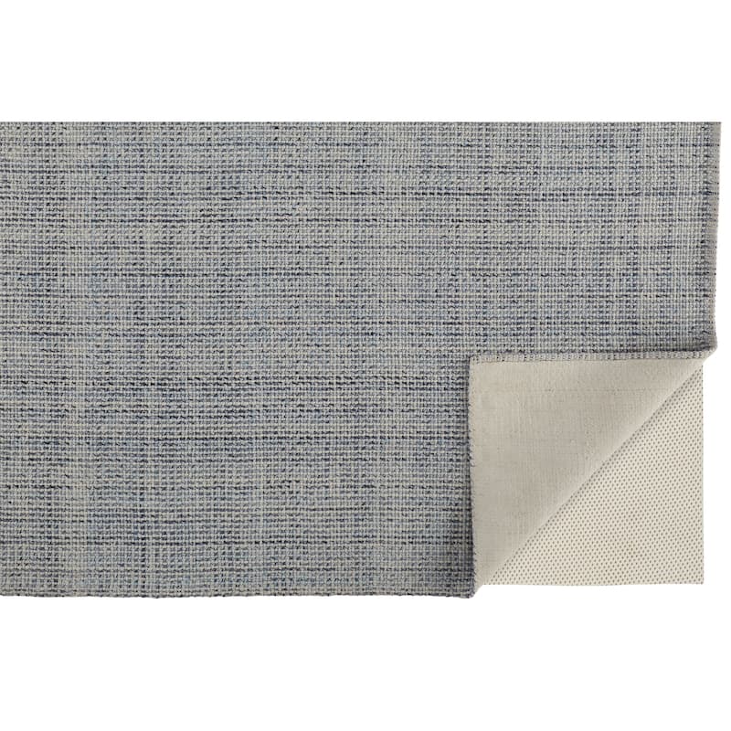 Siona Space Dyed In/Outdoor Flatweave, Dusty Blue, Area Rug