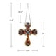 preview thumbnail 5 of 8, 20" x 16" Victorian Design Cross Stained Glass Panel/ Suncatcher