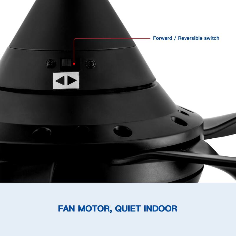6 Speeds Integrated LED Ceiling Fan Lighting with Remote Control, 30 inch Low Profile Ceiling Fans with 5 Reversible Blades