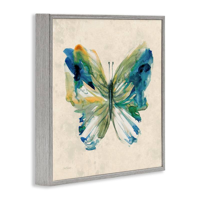 Stupell Vivid Abstract Butterfly Wings Framed Giclee Art Design By Carol Robinson