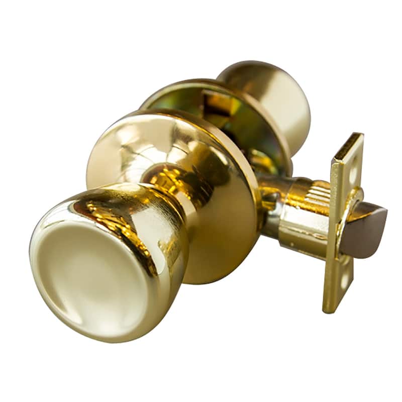 Design House Polished Brass Terrace 6-Way Universal Passage Hall and Closet Door Knob
