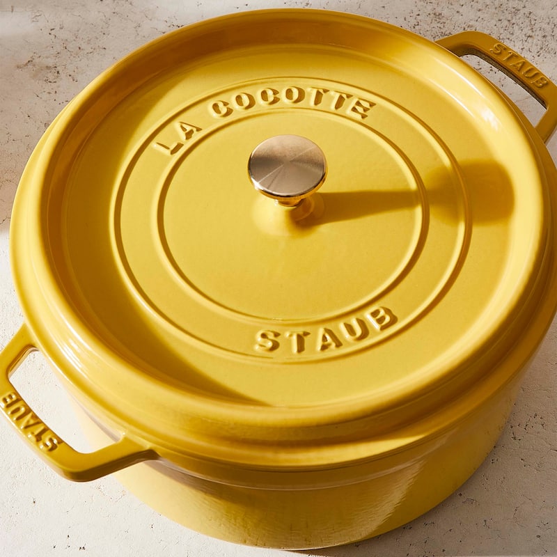 STAUB Cast Iron 4-qt Round Cocotte