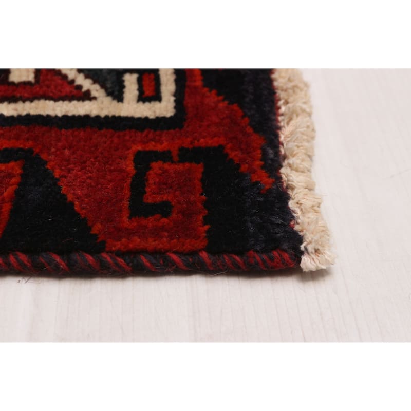 ECARPETGALLERY Hand-knotted Melis Vintage Red Wool Rug - 6'4 x 7'3