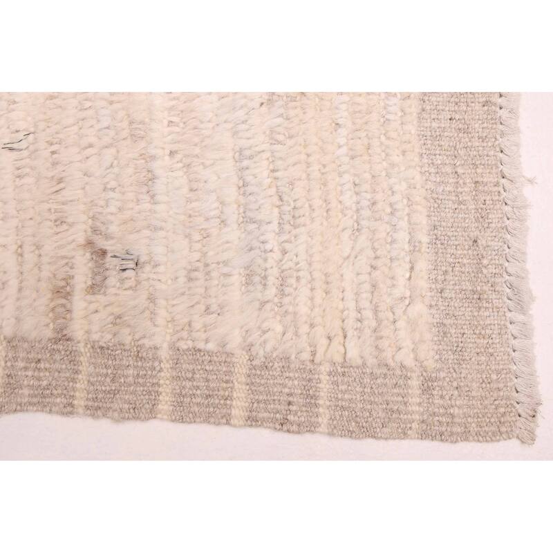 ECARPETGALLERY Hand-knotted Pak Finest Marrakesh Ivory Wool Rug - 8'3 x 10'0