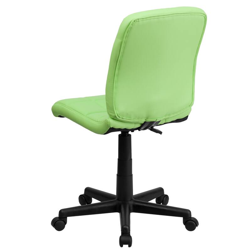 Mid-Back Quilted Vinyl Swivel Task Office Chair