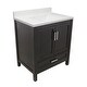 preview thumbnail 141 of 146, Nevado 37" Bathroom Vanity with Cultured Marble Vanity Top Sink in White with White Basin