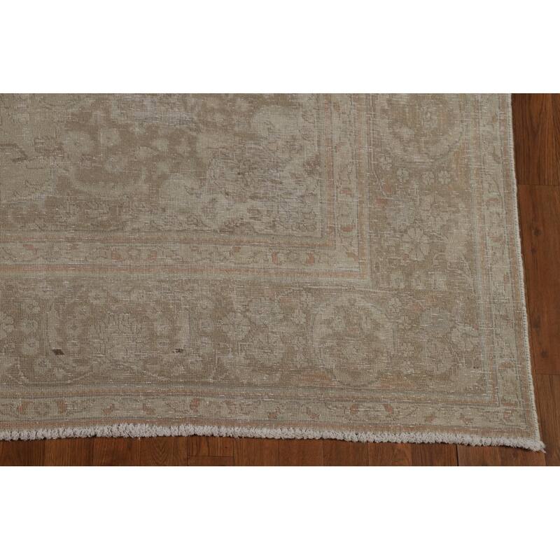 Tabriz Persian Area Rug Handmade Vintage Wool Carpet - 8'3"x 10'4"