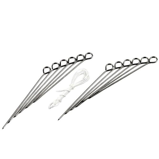 Chef Craft Poultry Meat Trussing / Turkey Lacing Kit - Includes 12 Pins and 54-Inches of Lacing - 3 Pack