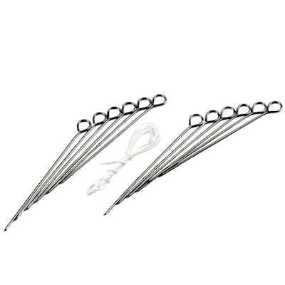 Chef Craft Poultry Meat Trussing / Turkey Lacing Kit - Includes 12 Pins and 54-Inches of Lacing