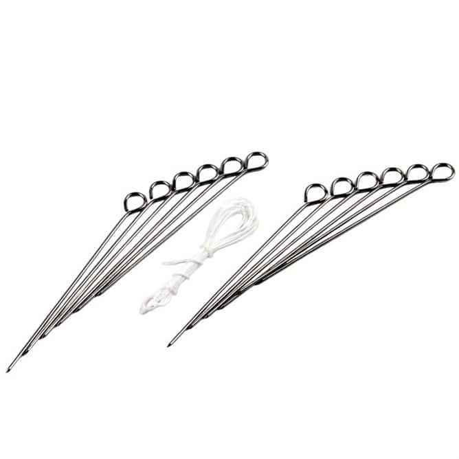 Chef Craft Poultry Meat Trussing / Turkey Lacing Kit - Includes 12 Pins and 54-Inches of Lacing