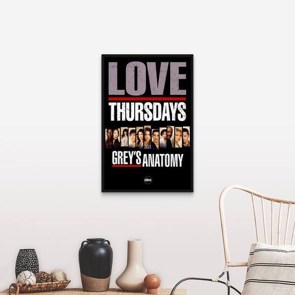 Shop Greys Anatomy 2005 Black Float Frame Canvas Art
