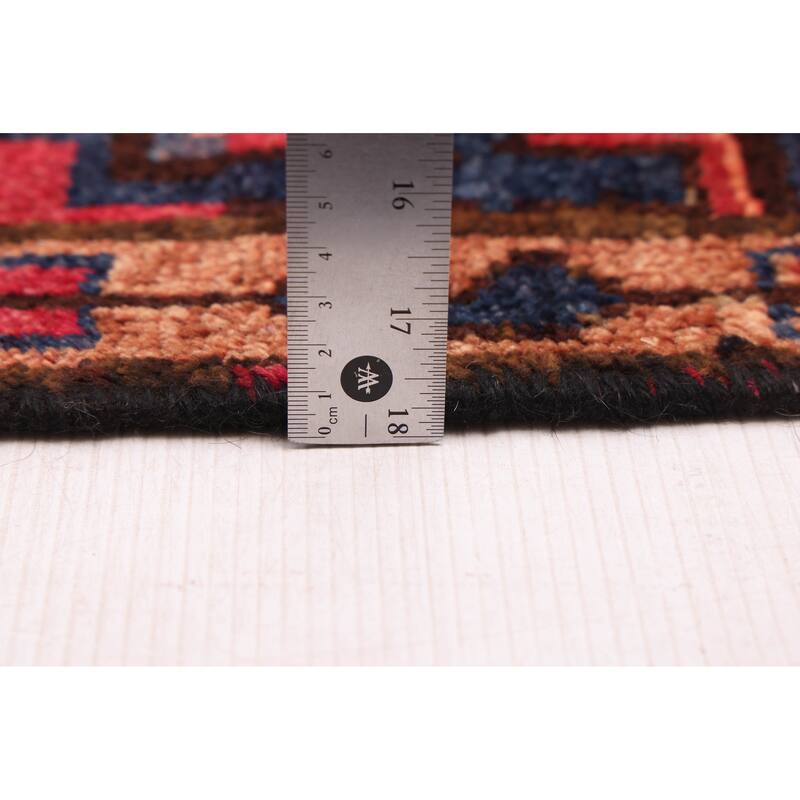 ECARPETGALLERY Hand-knotted Melis Vintage Dark Pink Wool Rug - 4'5 x 9'7