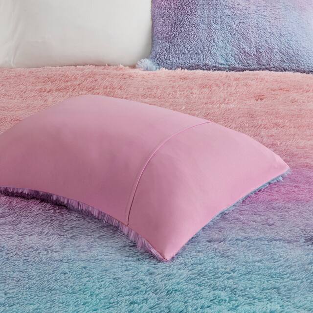 Mi Zone Talia Ombre Shaggy Faux Fur Comforter Set