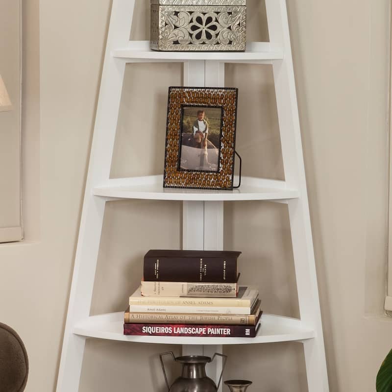 Danya B. 5-Tier Corner Ladder Display Bookshelf