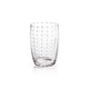 preview thumbnail 1 of 0, Pescara White Dot Tumbler Glasses, Set of 4 Clear