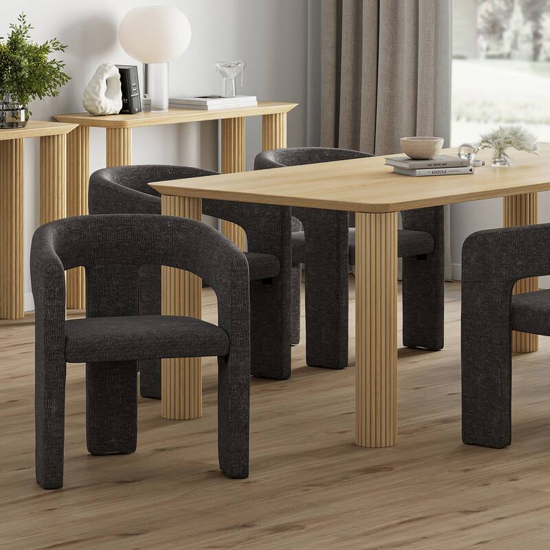 Modern Fabric Dining Chair, Set of 2
