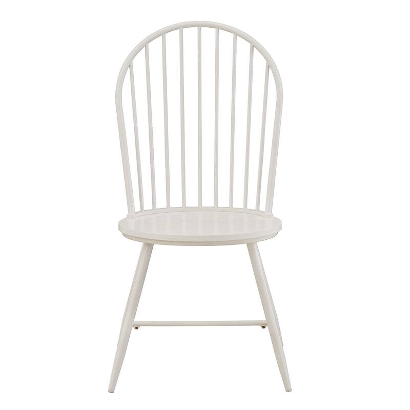Truman Hoop High Back Windsor Metal Side Chair with Wood Seat (Set of 2) by iNSPIRE Q Modern