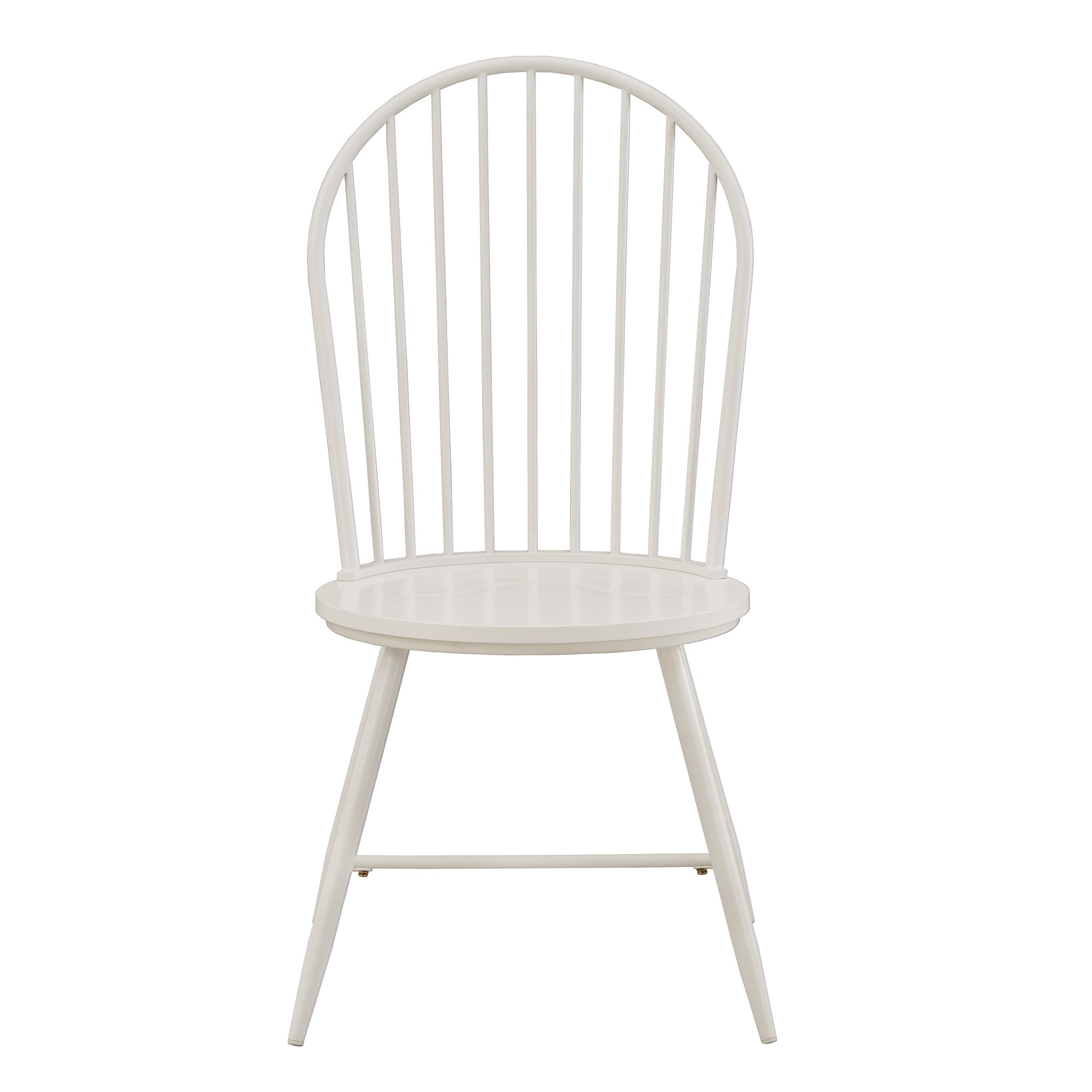 Truman Hoop High Back Windsor Metal Side Chair with Wood Seat (Set