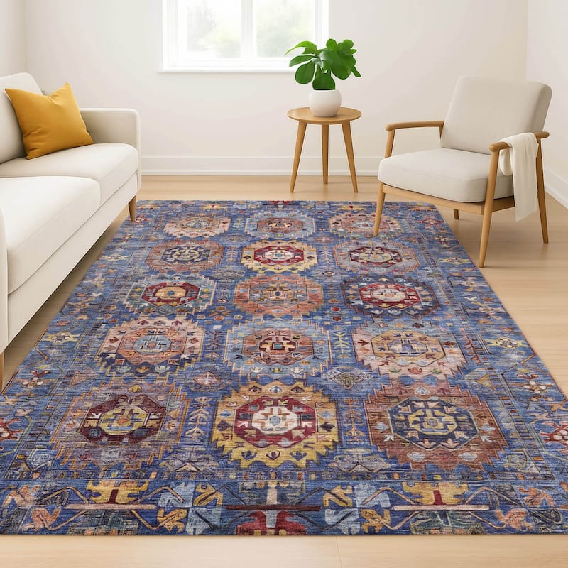 Premium Washable Super Soft Traditional Global Mayfield Rug