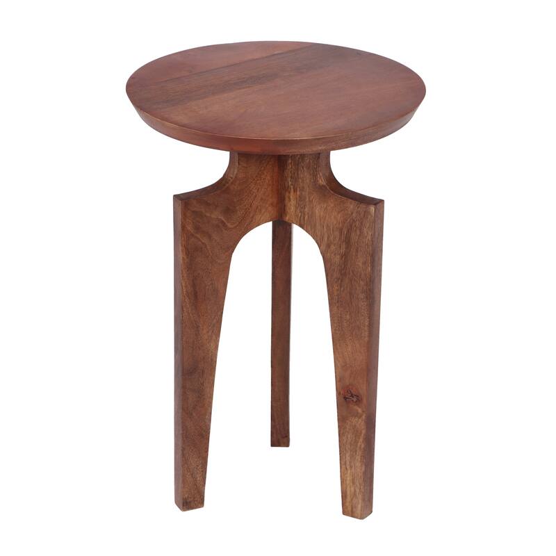 Christopher Knight Home 3-Legged Mango Wood Round End Table