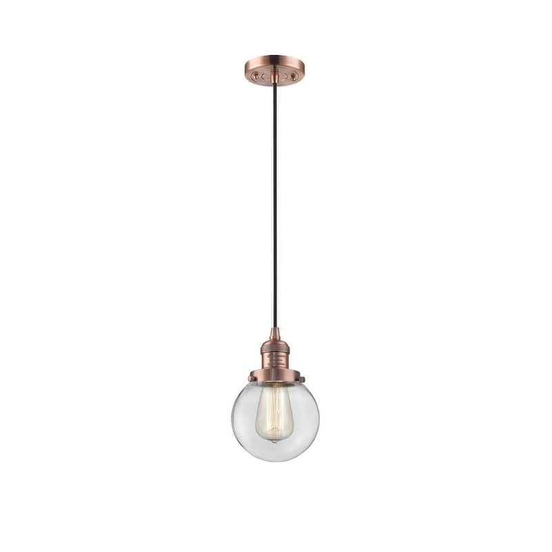 Innovations Lighting Beacon Single Light 6" Wide Mini Pendant with