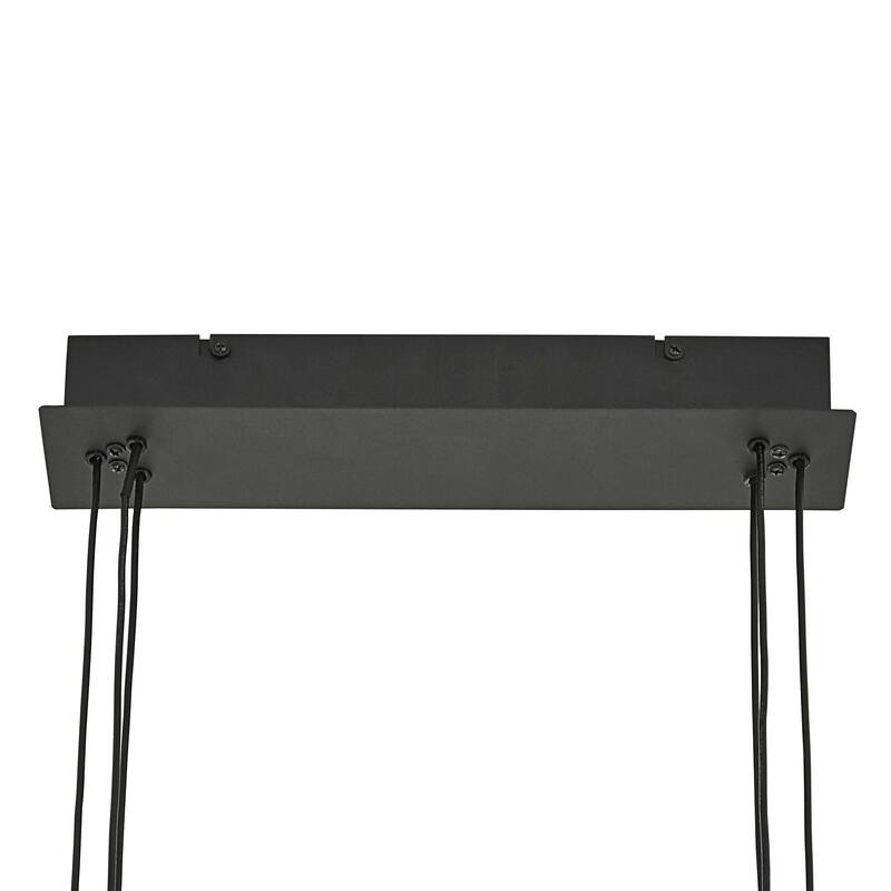 Collin Matte Black Adjustable Height 4-Cylinder Pendant Light by iNSPIRE Q Modern